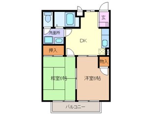 中村公園駅 バス12分  万場小橋下車：停歩3分 1階の物件間取画像